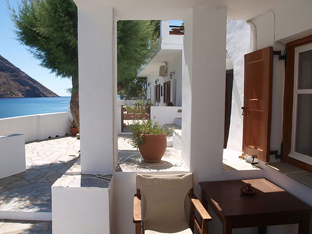 Η βεράντα του δωματίου Κοπανίστρια